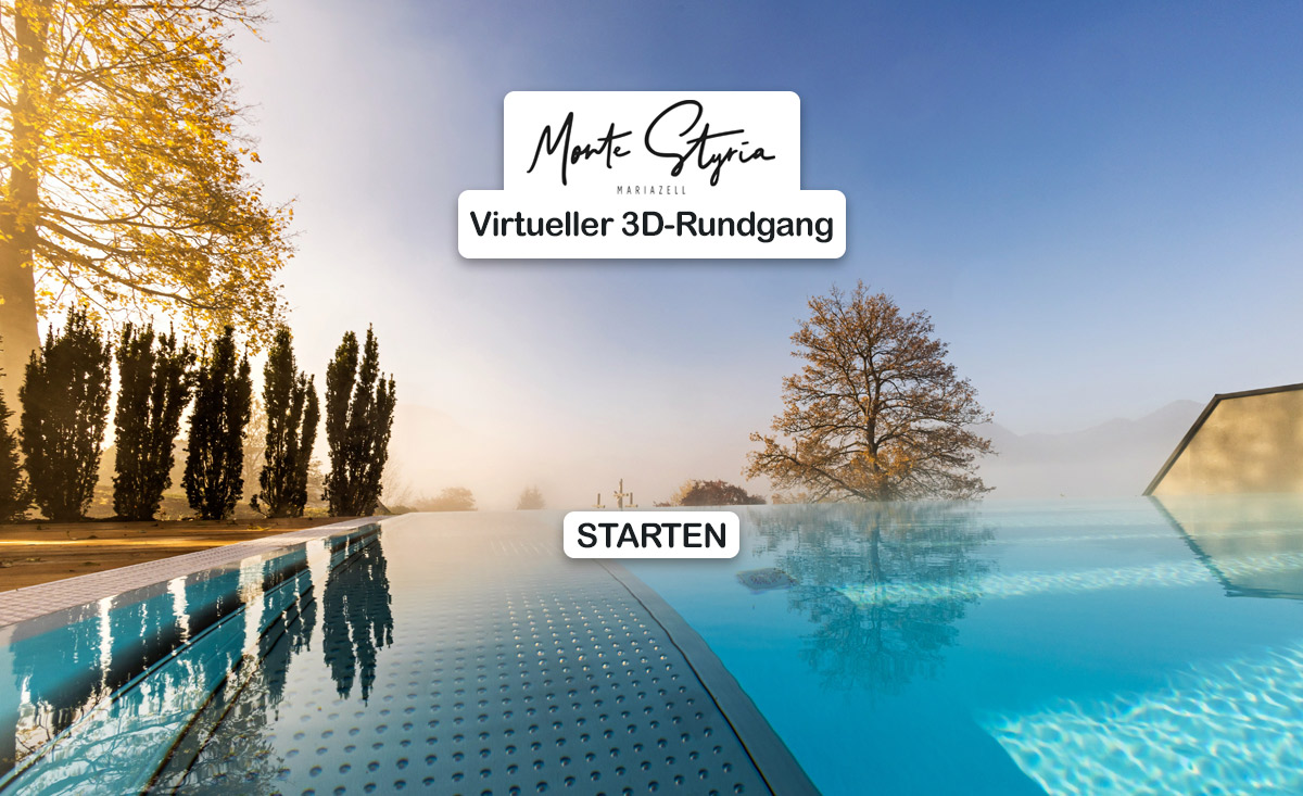 3D-Rundgang Montestryria Mariazell Luxus-Chalets Suiten Hochsteiermark