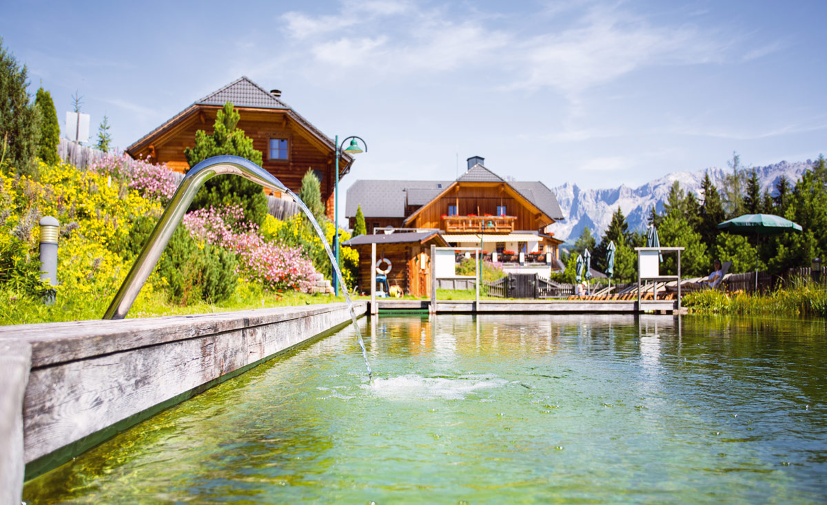 Chalets mit Naturteich oder Badeteich